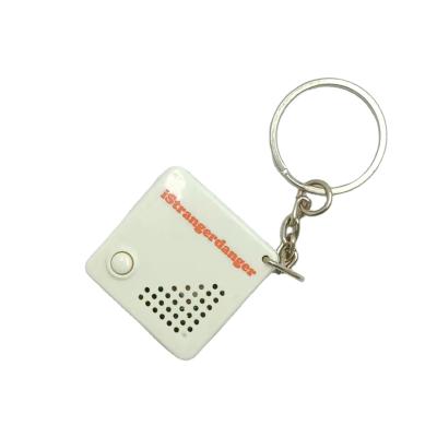 China Promotion Gift Key Chain Voice Noise Multifunctional Square Shape Voice Sound Record Key Chain for sale