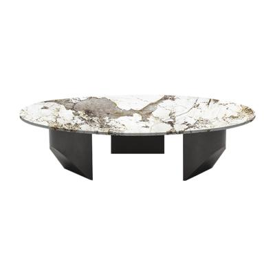 China (Others) Living Room Furniture Design Custom High End Modern Marble Tea Table Rectangle Adjustable Coffee Tables for sale