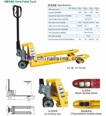 China Industrial exterior ect…. hydraulic heavy duty hand pallet truck hand truck wheel for sale