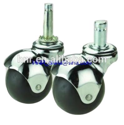 China Industrial Business Black Rubber And PVC Ball Caster Or Pin Socket Pin Top for sale