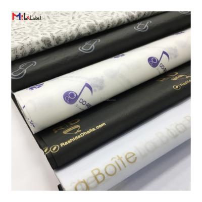 China Anti-Curl Custom Tissue Paper For Packaging Black Custom Tissue Wrapping Paper Gift Wrapping Paper For Packaging Apparel for sale