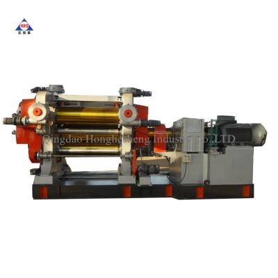 China Chilled Cast Iron PLC Four Roll Calender Machine For Rubber Coating for sale