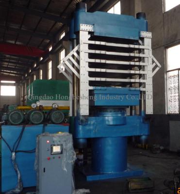 China 1000T 1200*1500mm 6 Layers Four Column Type Foaming Hot Press / Eva Thermo Rubber Sole Foaming Vulcanizing Machine for sale