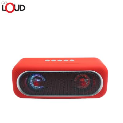 China 2023 New Arrival PORTABLE RGB LED Portable Wireless Speaker Lights Bluetooth Speaker Special Design Speaker Long Battery Life for sale