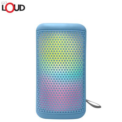 China Latest Design 2023 Mini Bluetooth Speaker RGB LED Party Wireless Portable Speaker Radio Streaming for sale