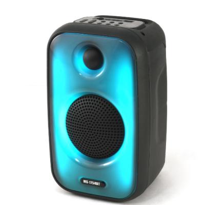 China Colorful LED Light Customize Portable Portable Speakers TWS Audio Party Portable Speaker for sale