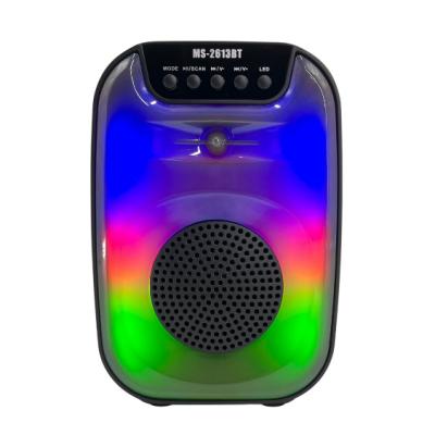 China Portable LED BT Audio FM Speakers Music BT Mobile Phone FM Speakers Smart Portable Outdoor Music Radio Colorful Lightweight Portable Outdoor Radio for sale