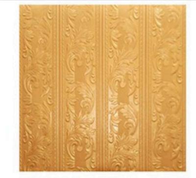 China Sticker Wall Panels Foam Wallpaper Korean 3D Adhesive Wallpaper Above Foam Board for sale