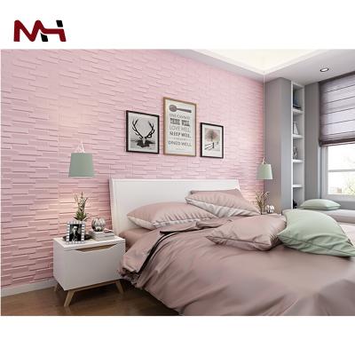 China Self-adhesive Mural Design Papel De Parede Plastificado FB Brick Foam Sticker 3D Wallpaper Adhesive Home Decor for sale