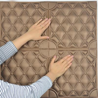 China China Apartment Adhesive Brown Sticker Wallpaper White Silver Copper Supplier For Walls for sale