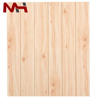 China Free Sample 3D Self Adhesive Wallpaper Maker Waterproof Wholesale 3D Wood Wallpaper For Home for sale