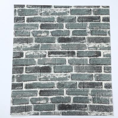 China Factory Price Adhesive Sticker Custom Foam Adhesive Hot 3D Xpe Brick Wall Sticker for sale