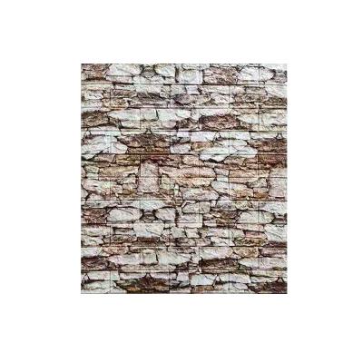 China Sell ​​Vinyl Foam Wall Stickers 3D Xpe Waterproof Removable Self Adhesive Brick Wallpaper Sticker for sale