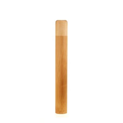 China Eco-Friendly Eco-Friendly Natural Wooden Bamboo Tube Packaging Toothbrush Case Holder Set for sale