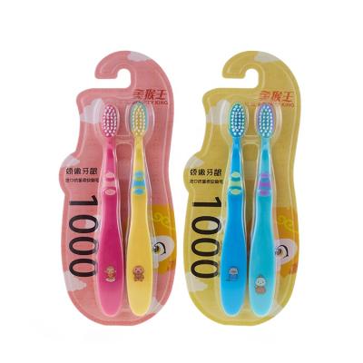 China Wholesale Custom Ultra Soft Logo Soft Bristle PP Nylon Toothbrush Set For Kids for sale