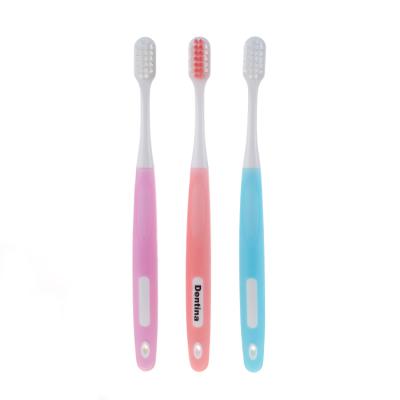 China Ultra soft travel orthodontic toothbrush with U-shaped bristles for sale