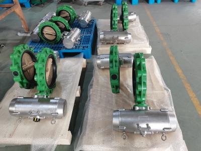 China Marine Industry Pneumatic Butterfly Valve SS316 für salziges Meerwasser Rig Valve zu verkaufen