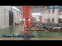 Pneumatic Piston Globe Control Valve Wide Range High Pressure