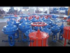 Piston Operated Pneumatic Air Actuator Versatility Precise Control