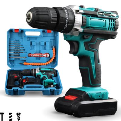 China ADZCY216 Charging Cordless Electric Machine Set 2000mah Mini 10mm Screwdriver 220v Impact Hammer Drill for sale