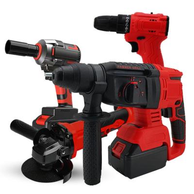 China Convenient Ready to Ship PXKJ Professional 20V 4 in 1 Cordless Li-ion Battery Electric Wrench Drill Machine- The Combo Set for sale