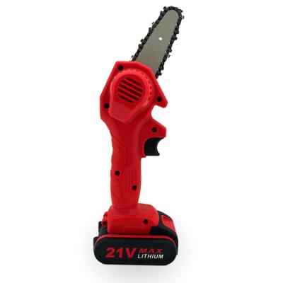 China ADLJ44 21v anti-skid pruning upgraded portable sawmill rechargeable mini lithium battery handheld cordless chainsaw for sale