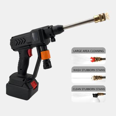 China High Pressure Washer 18V 23Bar Lithium Battery Operated Car Cleanig Cordless Pressure Washer for sale