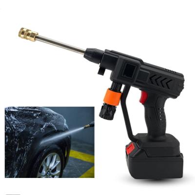 China Cleanig Car 48V Force Cordless Li-ion 4000mAh Car Washing Machines Electric Car Washer Cleaner Gun for sale