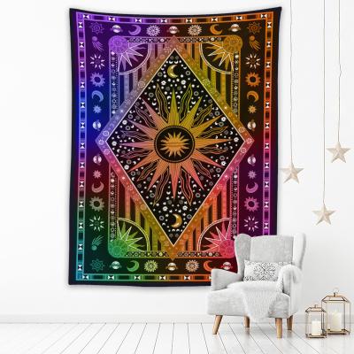 China latest simple design printed colorful indian 3d bulk stars boho psychedelic bohemian tapestry high quality for sale