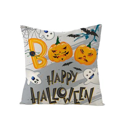 China Wholesale Good Quality Cotton PORTABLE Hot Selling Halloween Pattern Bed Pillow Custom Canvas Covers for sale