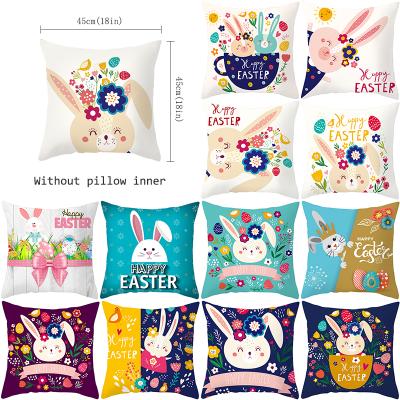 China 2021 New Arrivals High Quality PORTABLE Custom Made 3d Animal European Style Printing Easter Cushion Cover for sale