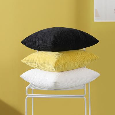 China PORTABLE wholesale latest design corduroy cushion cover nordic luxury multicolor simple dyed for sale