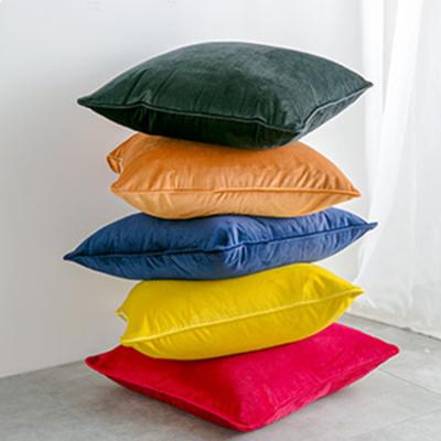 China China factory price PORTABLE high quality nordic luxury decoration plain tile case velvet cushion cover for sale