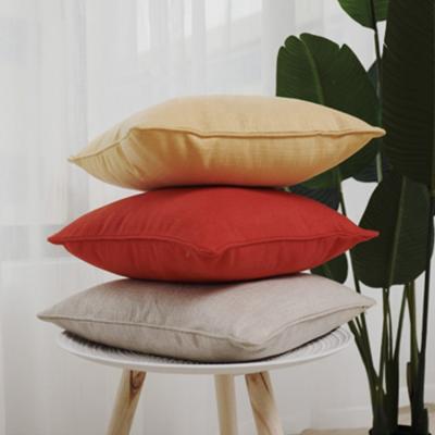 China PORTABLE High Quality Luxury Linen Decoration Solid Color Tile Canvas Cushion Cover Case for sale