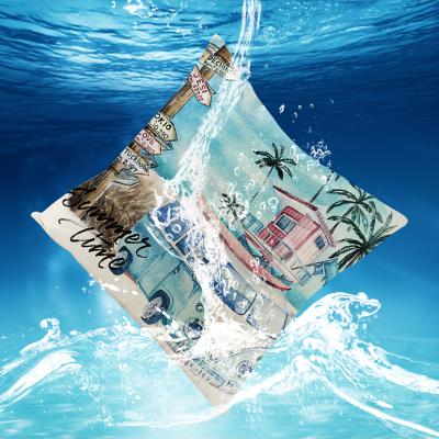 China Luxury Designer Fruit Summer Cushion Covers Waterproof Decorative Square Solid 45x45cm Home Anti-static Beach Cushion Covers for sale