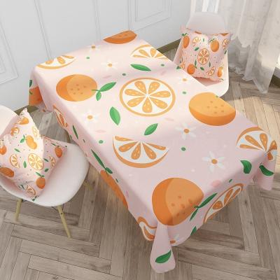 China Factory wholesale color macaron green plants birthday custom printed tablecloth waterproof fashion for sale