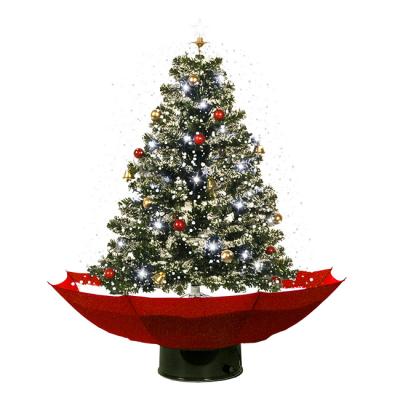 China 75cm Felt Snowfall Christmas Tree with Umbrella Base Small Xmas Tree Productos de novedosos de navidad Christmas Decoration for sale