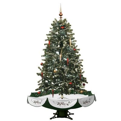 China Wholesale 170cm Holiday Decoration Umbrella Christmas Tree Supplier Indoor Christmas Tree Talking Snowfall Musical Display for sale