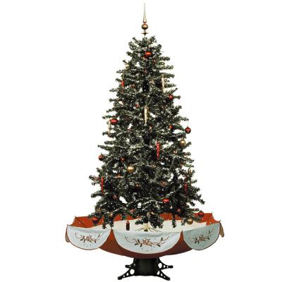 China Hot Sale 210cm Lighting Musical Giant Christmas Tree Indoor Imported From China With Umbrella Base for sale