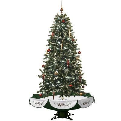 China Umbrella Base Giant Outdoor Lighting Christmas Tree With Decoration Sets for sale