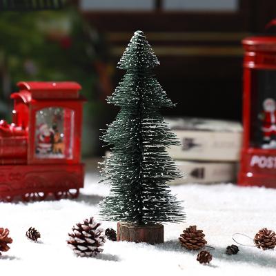 China Decoartion Desktop Green Sisal Artificial Plastic Christmas Tree Supplier Albero Di Natale Christmas Party Ornament Christmast Mini for sale