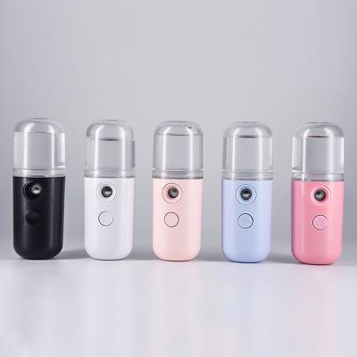 China Mini Portable Pocket Handy Ion Moisturizer Disinfect Nano Facial Steamer Face Steamer Mist Sprayer for sale