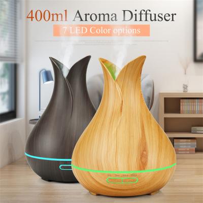 China Household Essential Oil Diffuser 400ml for Longer Mist - Cool Mist Aromatherapy with 7 Color Changing LED Lights for sale