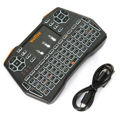 China WELLSN Wireless i8 plus No Air Backlit English-Russian Mouse 2.4GHz Mini Wireless Keyboard With Touchpad Remote Control For Android TV BO for sale