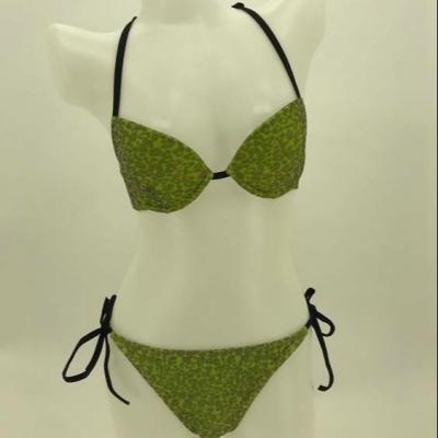 China 2021 breathable large swimwear female bikini with cup women bikini set two pieces of beach dress bathing suit swimsuit for sale