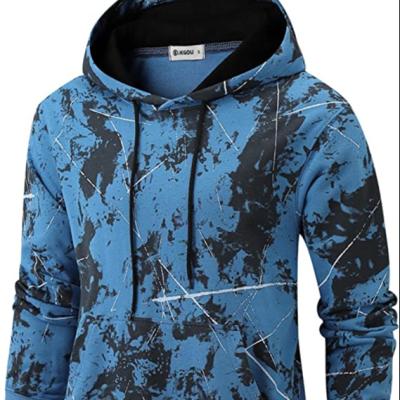 China anti-wrinkle low price sale deep tie dye hoodies men's hoodies non pockets comfortable hoodies for sale