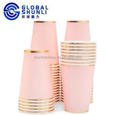 China Global Shunli High Quality Biodegradable Take Away Customized Logo Blank Disposable Printed Paper Cup For Coffee for sale