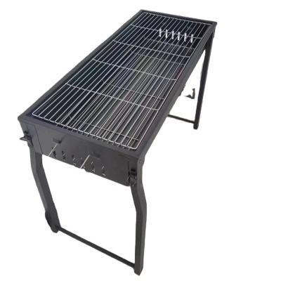 China Wholesale Custom Adjustable Charcoal Outdoor BBQ Grill Factory Size Pit Terrace Backyard Smoker Handle Camping Anti-scalding Cooker for sale