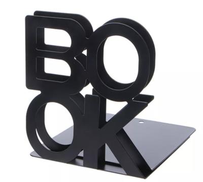 China Modern Custom Metal Bookends Heavy Duty Book Ends Home Office Bookends Shelf Bracket for sale