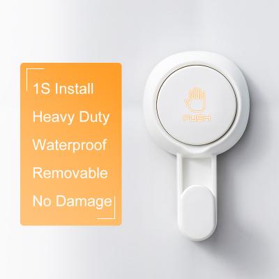 China Eco-friendly Feature Taili Seamless Removable 5KG Durable Strong Load No Residue Vacuum Plastic Hanger Suction Magic Cup Hook for sale